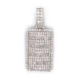 3.00 CT. Diamond Baguette Pavé Pendant - White Carat - USA & Canada